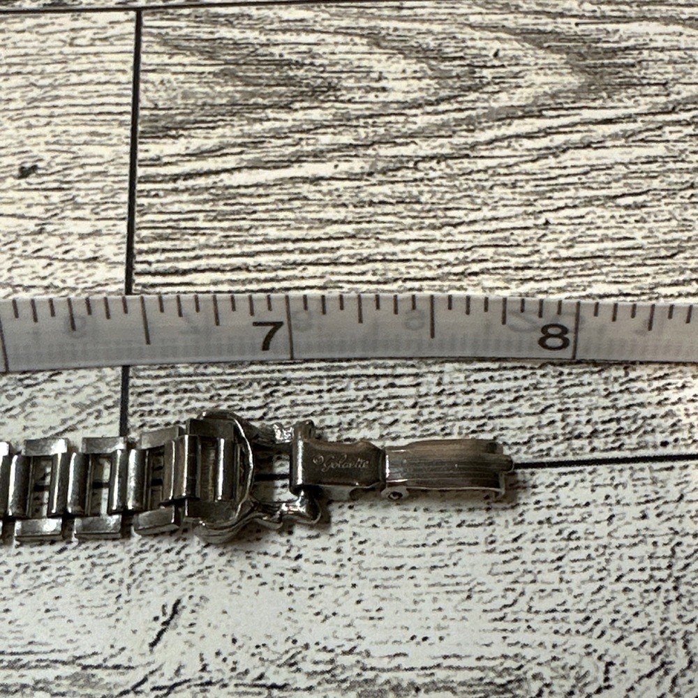 Goldette Silvertone Chain Rectangular Link Bracel… - image 5